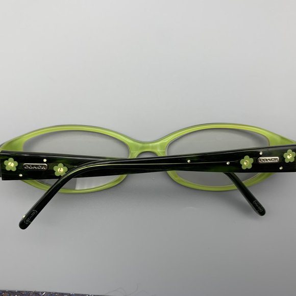 Coach Lannie Bottle Green Oval Glasses - Picture 3 of 10